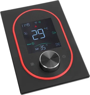 Slimme digitale programmeerbare thermostaat - zwart