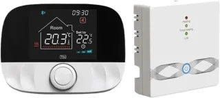 Slimme draadloze verwarmingsthermostaat wit