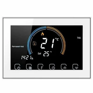 Slimme Inbouw Thermostaat 16amp 4-Draads Wit Vierkant