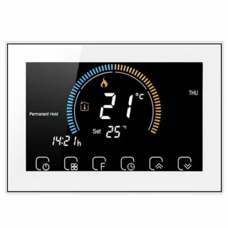 Slimme Inbouw Thermostaat 16amp 4-Draads Wit Vierkant