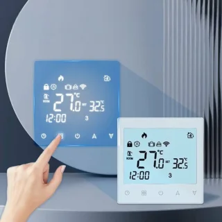 Slimme Inbouw Thermostaat Chronoscherm Wit 3amp 4-Draads