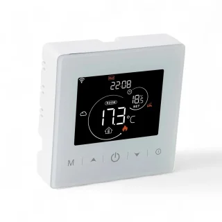 Slimme Opbouw Thermostaat 3AMP Wit 2-draads aansluiting