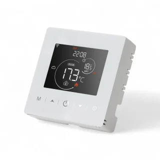 Slimme Opbouw Thermostaat 3AMP Wit 2-draads aansluiting