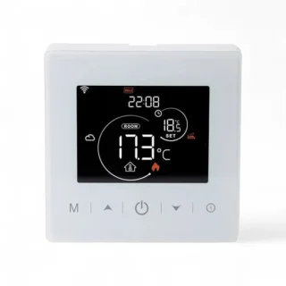 Slimme Opbouw Thermostaat 3AMP Wit 2-draads aansluiting