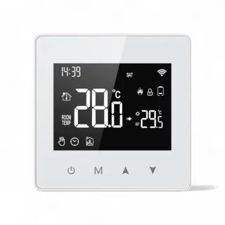 Slimme Opbouw Thermostaat Wit 3amp USB-C 2-draads