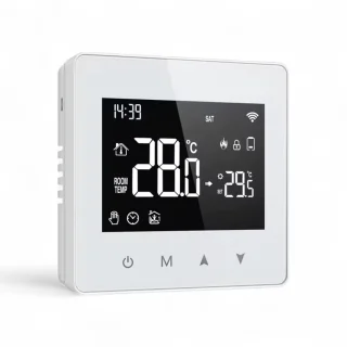 Slimme Opbouw Thermostaat Wit 3amp USB-C 2-draads