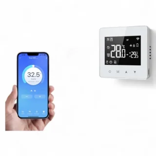 Slimme Opbouw Thermostaat Wit 3amp USB-C 2-draads