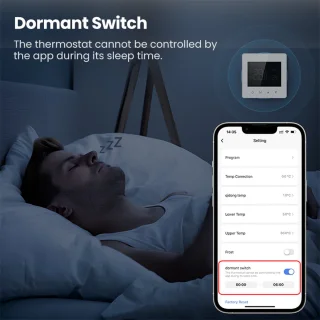 Slimme Opbouw Thermostaat Wit 3amp USB-C & AAA