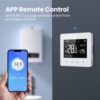 Slimme Opbouw Thermostaat Wit 3amp USB-C & AAA