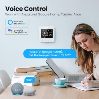 Slimme Opbouw Thermostaat Wit 3amp USB-C & AAA