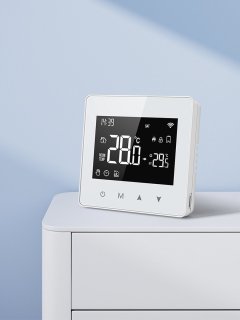 Slimme Opbouw Thermostaat Wit 3amp USB-C & AAA