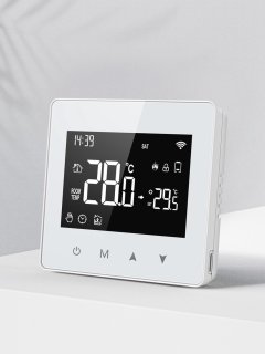 Slimme Opbouw Thermostaat Wit 3amp USB-C & AAA