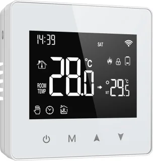 Slimme Opbouw Thermostaat Wit 3amp USB-C & AAA