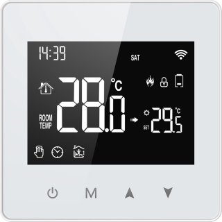 Slimme Opbouw Thermostaat Wit 3amp USB-C & AAA