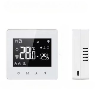 Slimme Opbouw Thermostaat Wit 3amp USB-C & AAA