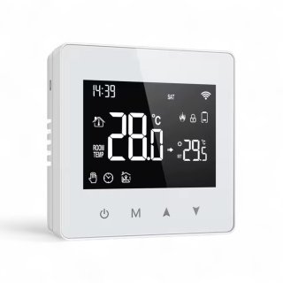 Slimme Opbouw Thermostaat Wit 3amp USB-C & AAA