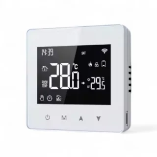 Slimme Opbouw Thermostaat Wit 3amp USB-C & AAA