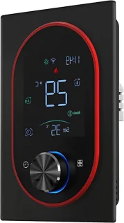 Slimme programmeerbare thermostaat - zwart