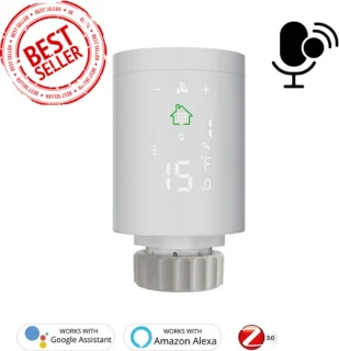 Slimme radiatorknop set wit
