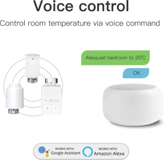 Slimme radiatorknop set wit