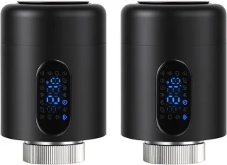 Slimme radiatorthermostaat WiFi Zwart 2-pack