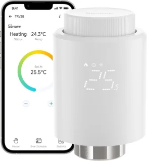 Slimme radiatorthermostaat ZigBee 3.0 wit