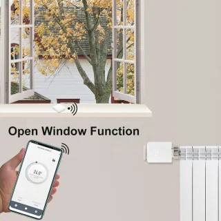 Slimme radiatorthermostaatset met Zigbee Gateway