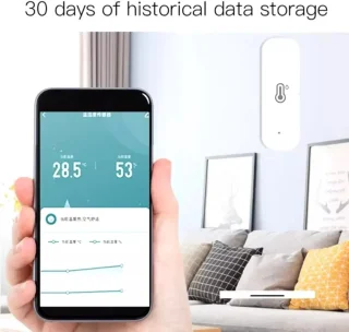 Wat vinden we goed aan de Slimme Temperatuur- en Vochtigheidssensor (Wi-Fi, Wit)