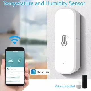 Compacte Wi‑Fi temperatuursensor: slim en eenvoudig voor elk hoekje van je huis