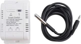 Slimme temperatuurschakelaar WiFi thermostaat sensor wit