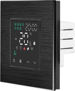 Slimme thermostaat - 60mm inbouw - zwart