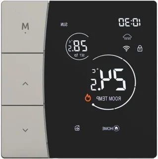 Slimme thermostaat - digitale kamerregelaar - 86x86mm - grijs