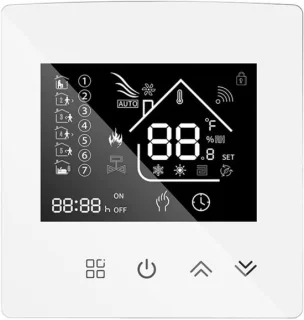 Slimme thermostaat - Digitale regelaar - Verwarming regelen - Programmeertijden - 113 x 10 x 68 cm - Wit