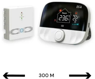 Slimme Thermostaat Draaiknop Wit 3amp