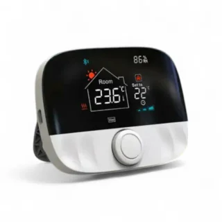 Slimme Thermostaat Draaiknop Wit 3amp