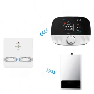 Slimme Thermostaat Draaiknop Wit 3amp