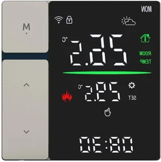 Slimme thermostaat grijs