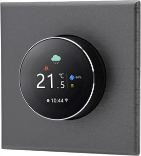 Slimme thermostaat inbouw zwart
