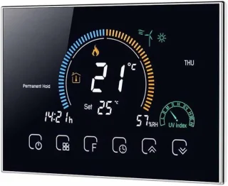 Slimme thermostaat - klimaatregelaar - zwart