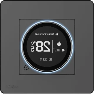 De Slimme thermostaat knop wit in één oogopslag