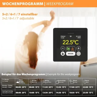 Slimme thermostaat met vloersensor