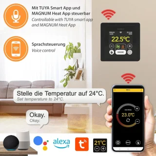 Slimme thermostaat met vloersensor