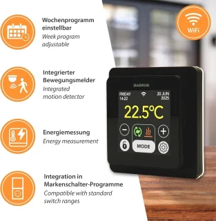 Slimme thermostaat met vloersensor