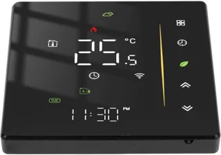 Slimme thermostaat - programmeerbare regelaar - zwart
