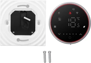 Slimme Thermostaat - Programmeerkabel - Vloerverwarming Regelen - Intuïtief LED-display - 10 x 10 x 6 cm - Wit