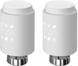 Slimme thermostaat radiatorkraan actuator 2 stuks wit