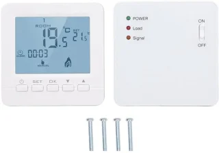 Slimme thermostaat rf, 0-40 °c, wit