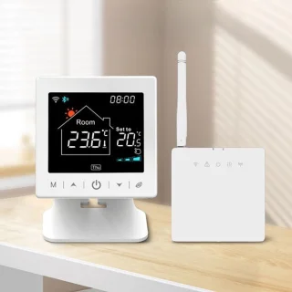 Slimme Thermostaat RF Wit 3amp USB-C AAA Voeding