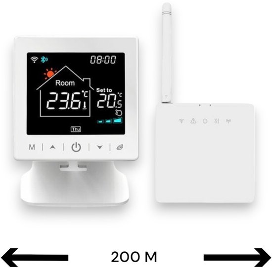 Slimme Thermostaat RF Wit 3amp USB-C AAA Voeding review