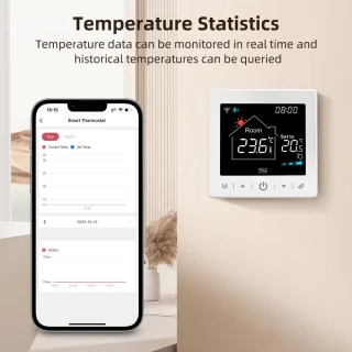 Slimme Thermostaat RF Wit 3amp USB-C & AAA Voeding